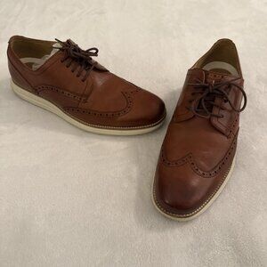 Cole Haan Original Grand Wingtip Shoes Mens 12M Oxford Woodbury Ivory C26471